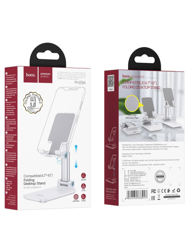 HOCO support de bureau pour tablette/portable Carry PH29A ( 4,7" - 10" ) blanc
