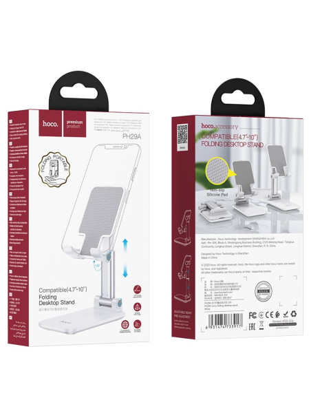 HOCO support de bureau pour tablette/portable Carry PH29A ( 4,7" - 10" ) blanc