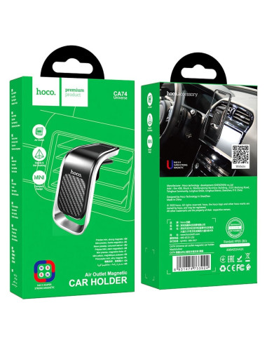 HOCO support voiture magnétique sur la grille de ventilation CA74 noir-argent