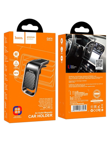 HOCO support voiture magnétique sur la grille de ventilation CA74 noir-gris