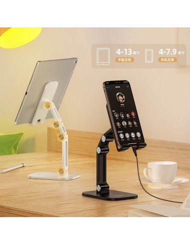 HOCO support de bureau pour tablette/portable Ecxelence PH34 ( 4,7" - 13" ) NOIR