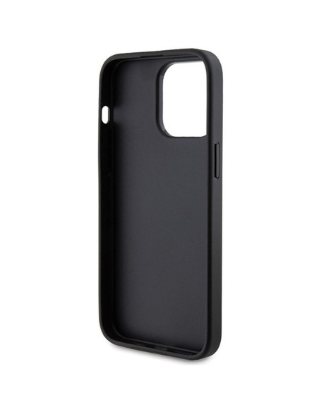 Véritable GUESS Case GUHCP15LG4GFGR pour iPhone 15 PRO (4G Metal Logo / Grey)