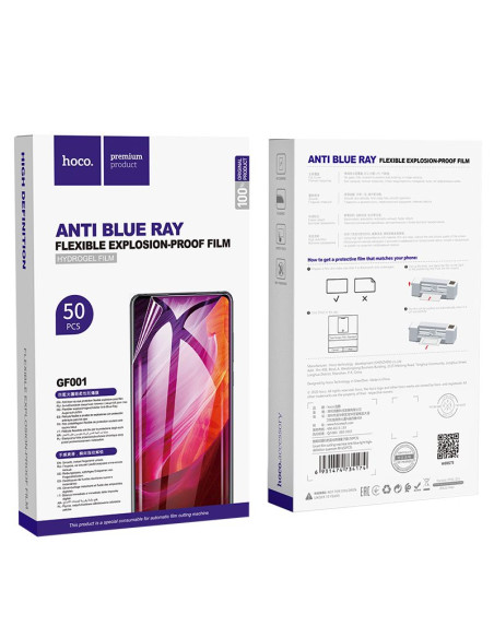 Feuille bleue HOCO (anti-bleu) lumière à haute résolution quantique pour machine à découper les feuilles ( 50 pièces par set ) G