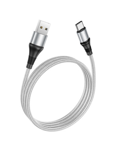 HOCO Câble USB A vers Type C 3A X50 1 m gris