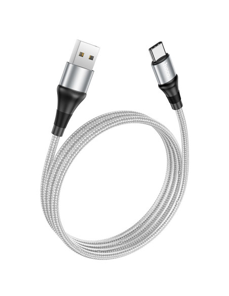 HOCO Câble USB A vers Type C 3A X50 1 m gris