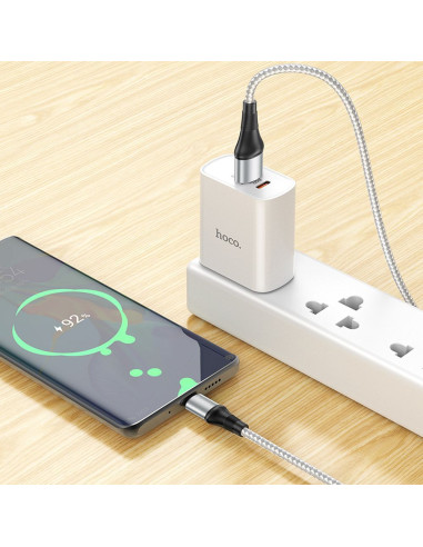 HOCO Câble USB A vers Type C 3A X50 1 m gris