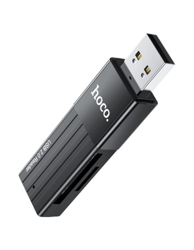 HOCO lecteur de carte mémoire 2w1 Mindful USB2.0