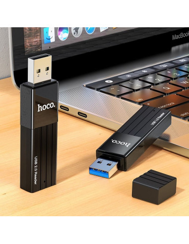 HOCO lecteur de carte mémoire 2w1 HB20 Mindful USB3.0