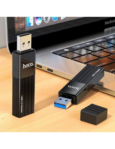 HOCO lecteur de carte mémoire 2w1 HB20 Mindful USB3.0