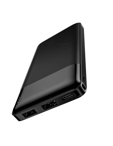 BATTERIE EXTERNE (Powerbank) HOCO 10 000mAh 2A 2xUSB + Type C J72 noir