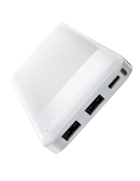 BATTERIE EXTERNE (Powerbank) HOCO 10 000mAh 2A 2xUSB + Type C J72 blanc