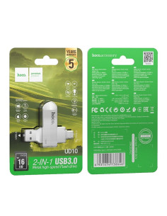 HOCO clé USB Wide UD10 USB + Type C 16 Go USB3.0