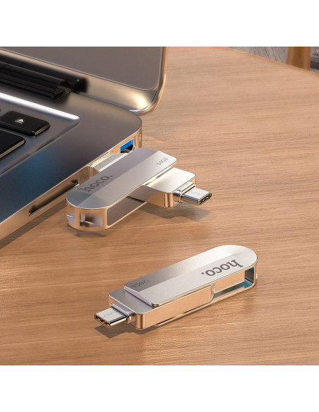 HOCO clé USB Wide UD10 USB + Type C 32 Go USB3.0