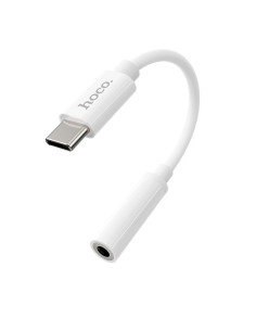 HOCO adaptateur HF / audio Type C - Jack 3,5mm LS30 blanc