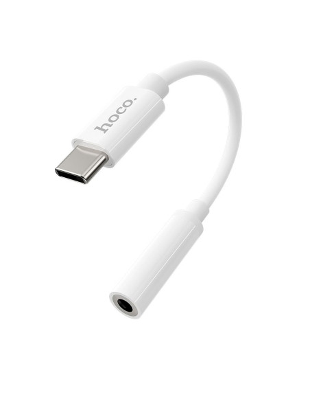 HOCO adaptateur HF / audio Type C - Jack 3,5mm LS30 blanc
