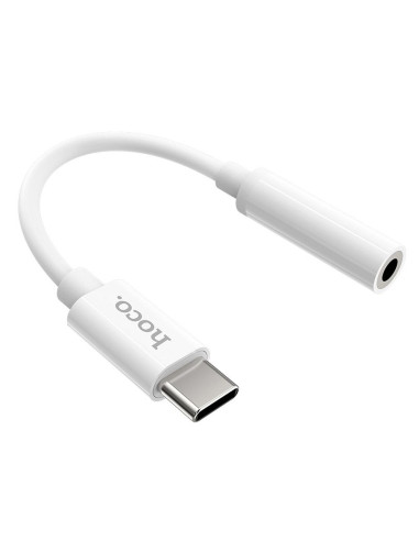 HOCO adaptateur HF / audio Type C - Jack 3,5mm LS30 blanc