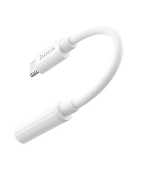 HOCO adaptateur HF / audio Type C - Jack 3,5mm LS30 blanc
