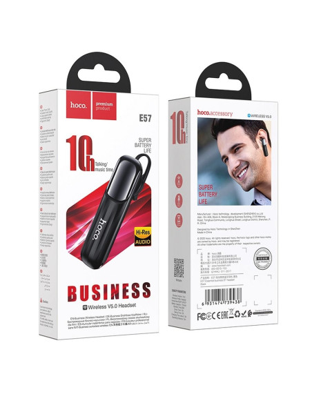 HOCO ecouteur bluetooth Essential business E57 noir