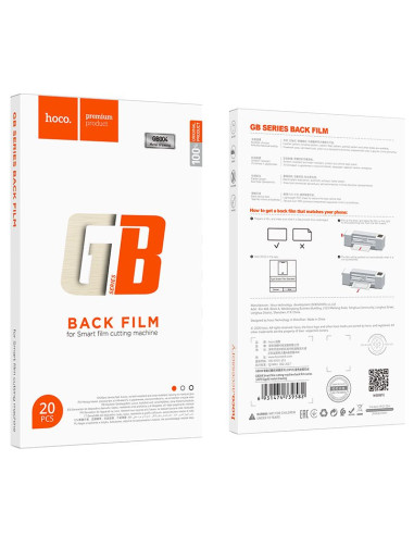 HOCO film pour le dos du téléphone métal pour la machine à découper les films intelligents ( 20 pcs par set ) GB004 métal doré