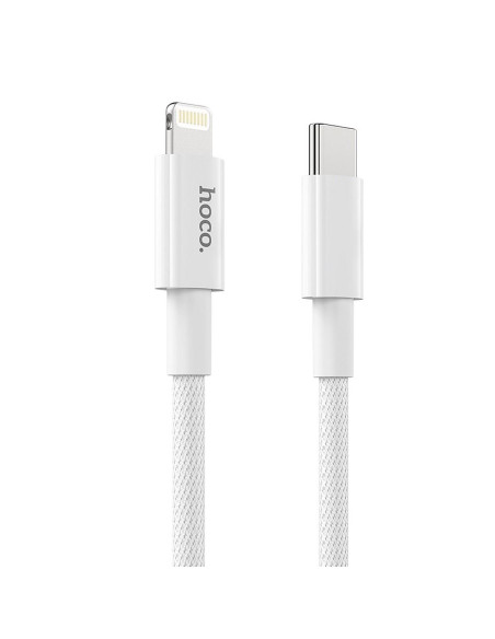 HOCO cable Type C pour iPhone Lightning 8-pin Power Delivery Fast Charge PD20W X56 blanc