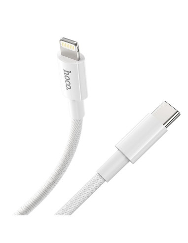 HOCO cable Type C pour iPhone Lightning 8-pin Power Delivery Fast Charge PD20W X56 blanc