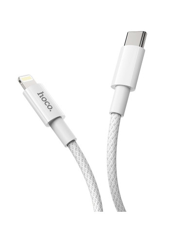HOCO cable Type C pour iPhone Lightning 8-pin Power Delivery Fast Charge PD20W X56 blanc