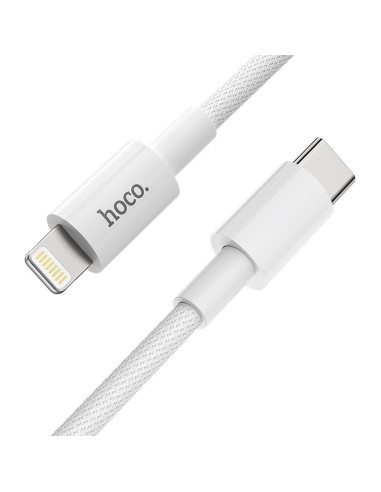 HOCO cable Type C pour iPhone Lightning 8-pin Power Delivery Fast Charge PD20W X56 blanc
