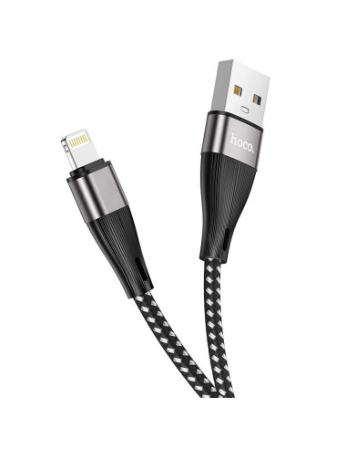 Câble USB HOCO pour iPhone Lightning 8-pin 2.4A Blessing X57 1 metre noir
