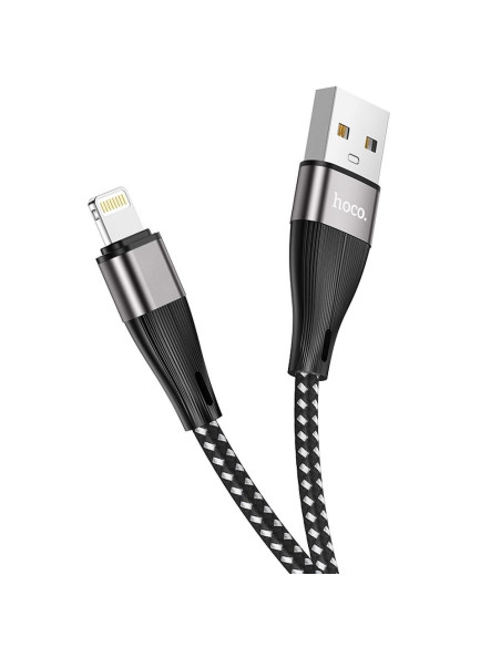 Câble USB HOCO pour iPhone Lightning 8-pin 2.4A Blessing X57 1 metre noir