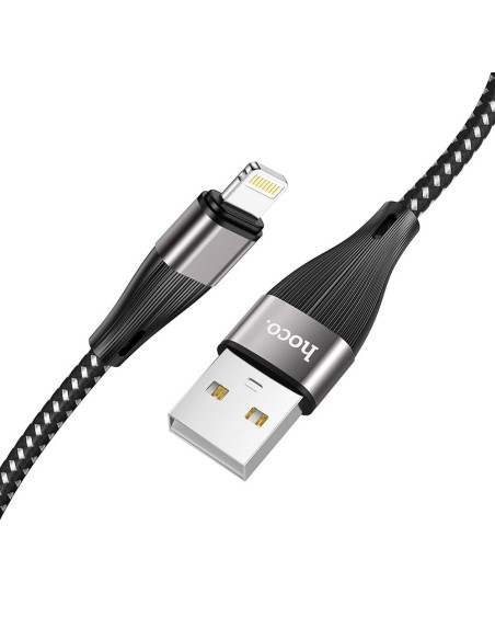 Câble USB HOCO pour iPhone Lightning 8-pin 2.4A Blessing X57 1 metre noir