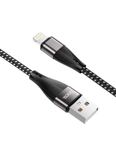 Câble USB HOCO pour iPhone Lightning 8-pin 2.4A Blessing X57 1 metre noir
