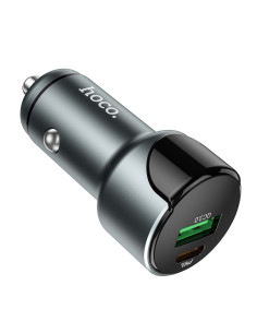 HOCO Chargeur voiture USB QC 3.0 + PD20W LED Road Light Z42 GRIS 2