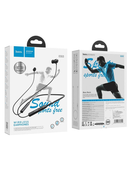 HOCO ecouteurs bluetooth stereo Coolway ES53 noir
