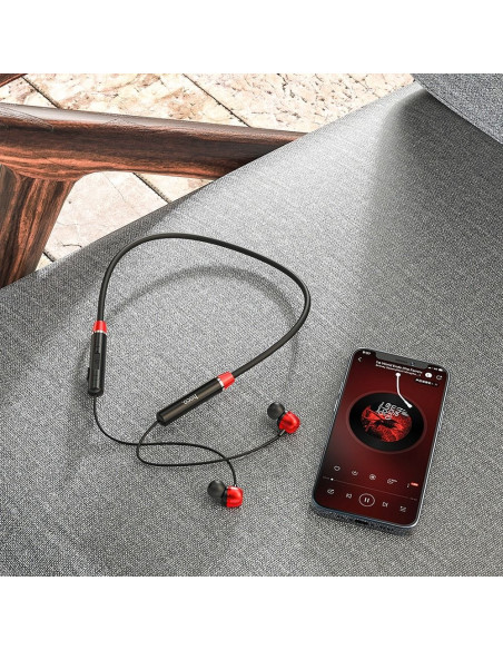 HOCO ecouteurs bluetooth stereo Coolway ES53 rouge
