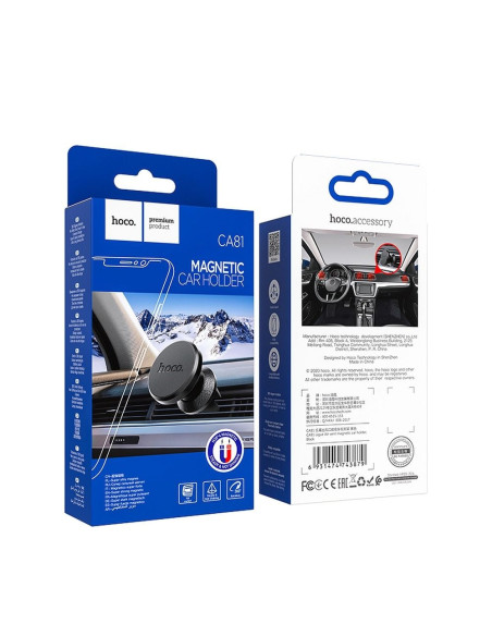 HOCO support voiture magnetique sur la grille Ligue CA81 noir