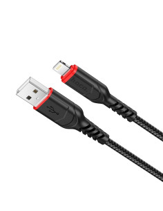 Câble USB HOCO pour iPhone Lightning 8-pin 2.4A VICTORY X59 1 me noir