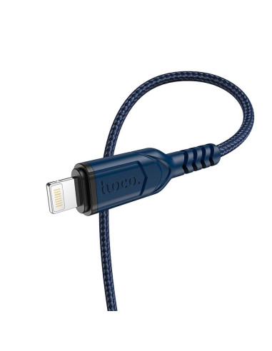 Câble USB HOCO pour iPhone Lightning 8-pin 2.4A VICTORY X59 1 me bleu