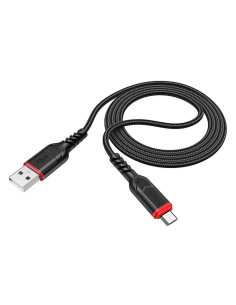 Câble HOCO USB vers Micro 2.4A VICTORY X59 1 me noir 2