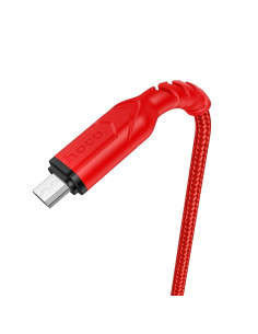 Câble HOCO USB vers Micro 2.4A VICTORY X59 1 me rouge 2