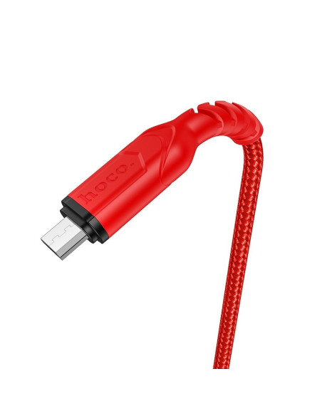 Câble HOCO USB vers Micro 2.4A VICTORY X59 1 me rouge