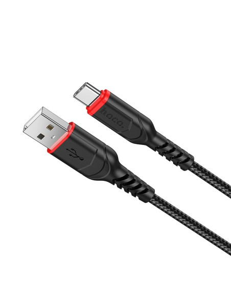 Câble USB HOCO pour Type C 3A VICTORY X59 1 me noir
