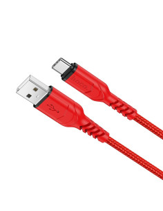 Câble USB HOCO pour Type C 3A VICTORY X59 1 me rouge