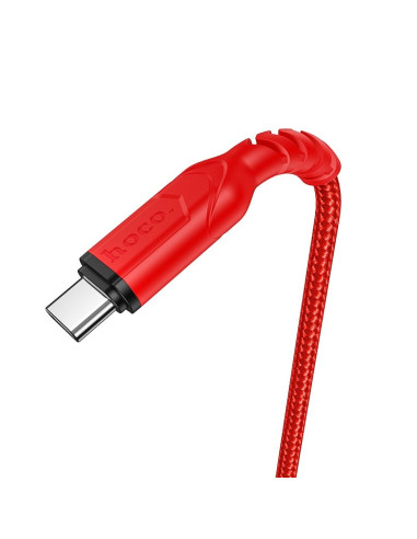 Câble USB HOCO pour Type C 3A VICTORY X59 1 me rouge