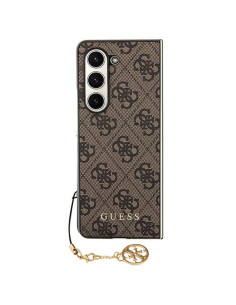 Véritable GUESS Case GUHCZFD5GF4GBR pour Samsung Fold 5 (4G Charm / marron) 2