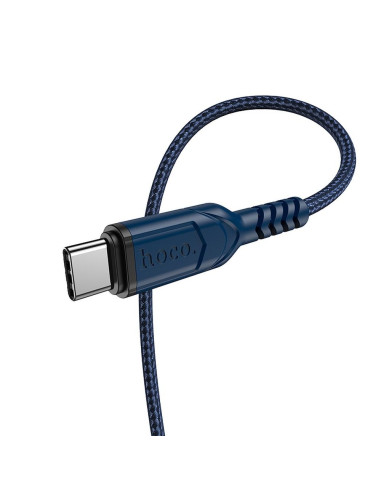Câble USB HOCO pour Type C 3A VICTORY X59 1 me bleu