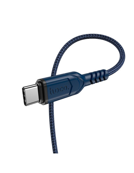 Câble USB HOCO pour Type C 3A VICTORY X59 1 me bleu