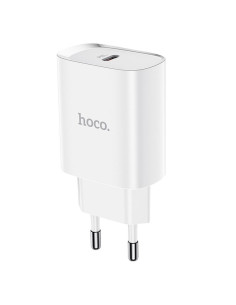 HOCO Type C PD 20W Fast Charge Smart Charging N14 chargeur secteur blanc