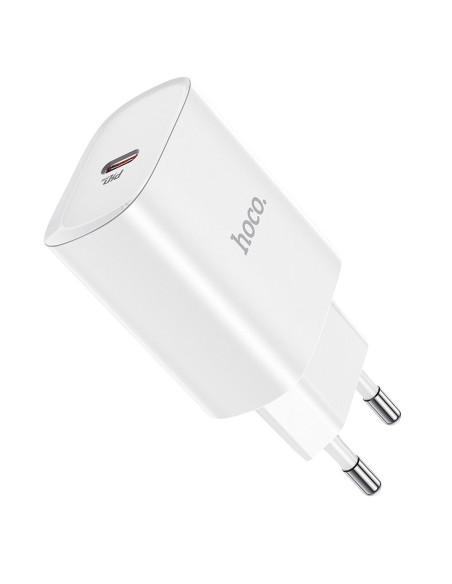 HOCO Type C PD 20W Fast Charge Smart Charging N14 chargeur secteur blanc