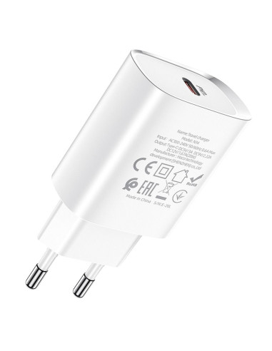 HOCO Type C PD 20W Fast Charge Smart Charging N14 chargeur secteur blanc