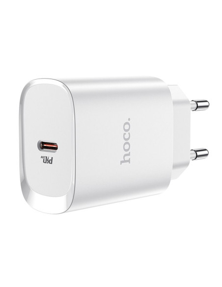HOCO Type C PD 20W Fast Charge Smart Charging N14 chargeur secteur blanc